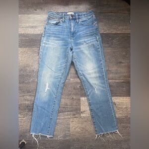 Madewell The high rise slim crop boy jean